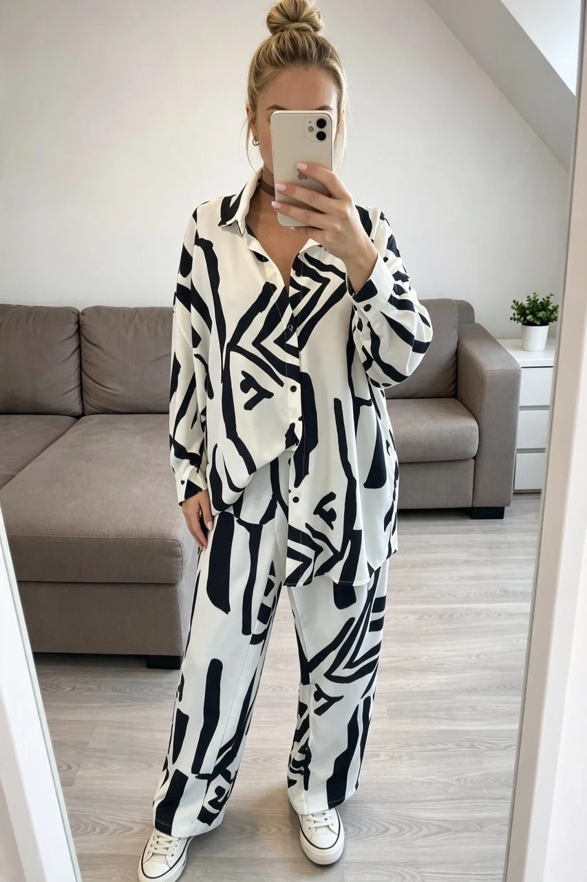 Blouse en broek oversized